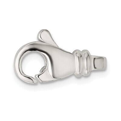 16.5 x 7.2mm Fancy Lobster Clasp Sterling Silver SS3399, MPN: SS3399,