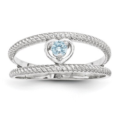 1 Birthstone Mother&#39;s Ring Sterling Silver XMR65/1SS, MPN: XMR65/1SS, 886774322759