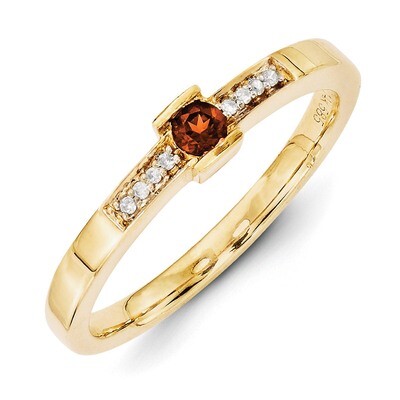 1 Birthstone Family Jewelry Diamond Semi-Set Ring 14k Yellow Gold XMR42/1, MPN: XMR42/1, 8839573808…