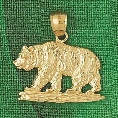 Dazzlers Jewelry Wild Bear Pendant Necklace Charm Bracelet in Yellow, White or Rose Gold 2545, MPN:…