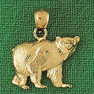 Dazzlers Jewelry Wild Bear Pendant Necklace Charm Bracelet in Yellow, White or Rose Gold 2541, MPN:…