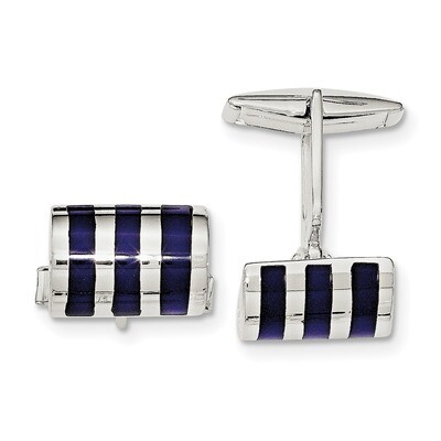 Lapis Cufflinks Sterling Silver QQ577, MPN: QQ577,