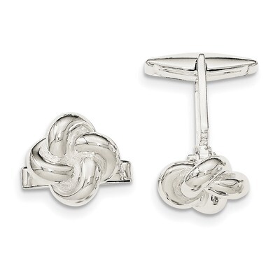 Knot Cufflinks Sterling Silver QQ548, MPN: QQ548, 191101783180