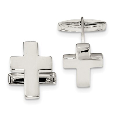 Cross Cufflinks Sterling Silver QQ594, MPN: QQ594, 191101783074