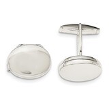 Oval Locket Cufflinks Sterling Silver QQ547, MPN: QQ547, 191101783197