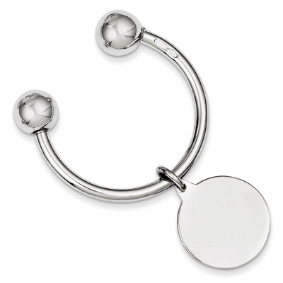 Key Chain Sterling Silver Rhodium-plated QQ540, MPN: QQ540, 191101192241