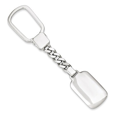 Key Chain Sterling Silver Rhodium-plated QQ536, MPN: QQ536, 191101190902
