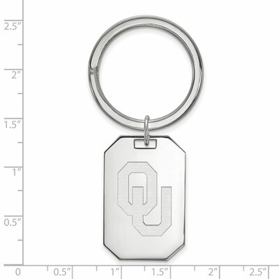 University of Oklahoma Key Chain - Sterling Silver SS027UOK, MPN: SS027UOK, 886774959290