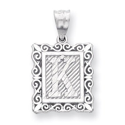 Initial K Charm Sterling Silver QC2770K, MPN: QC2770K, 883957907024