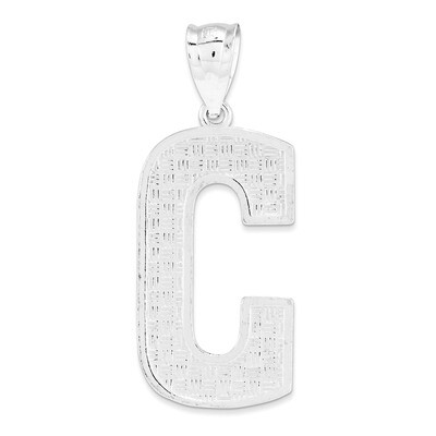 Initial C Charm Sterling Silver QC2766C, MPN: QC2766C, 883957906737