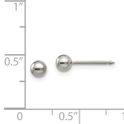4mm Ball Post Earrings Titanium 16E, MPN: 16E,