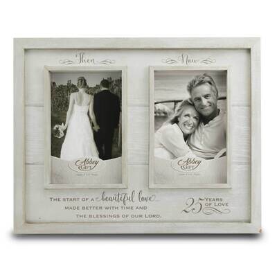 Then and Now 25th Anniversary Wood Picture Frame Boxed GM21213, MPN: GM21213, 95177578070