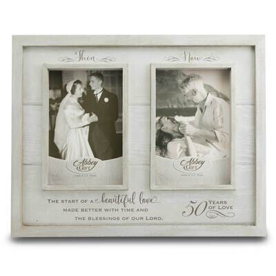 Then and Now 50th Anniversary Wood Picture Frame Boxed GM21214, MPN: GM21214, 95177578087