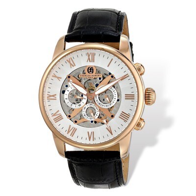 Charles Hubert Stainless Leather Band 46mm Watch Men&#39;s XWA4781, MPN: XWA4781, 848870006421