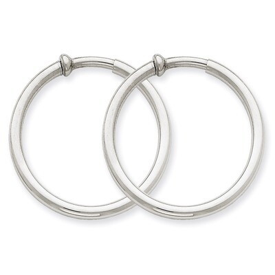 Non-pierced Earring Hoops Earrings 14k White Gold XWE136, MPN: XWE136, 869786151944