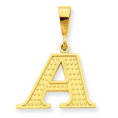 Initial A Charm 14k Gold C1449-A, MPN: C1449-A, 886774087641