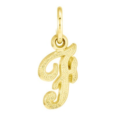 Initial F Charm 10k Gold 10C763F, MPN: 10C763F, 883957392929
