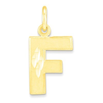 Initial F Charm 10k Gold 10C768F, MPN: 10C768F, 883957344935