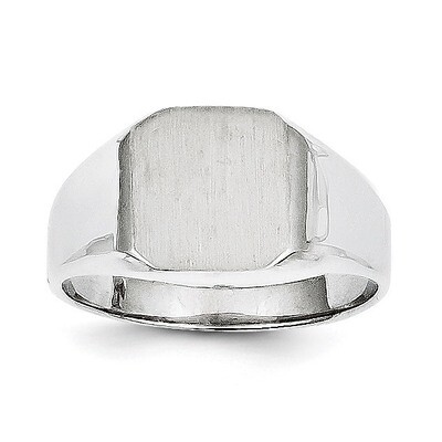 Signet Ring 14k White Gold RS616, MPN: RS616, 883957492605
