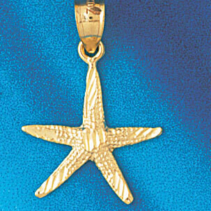 Dazzlers Jewelry Starfish Pendant Necklace Charm Bracelet in Yellow, White or Rose Gold 93, MPN: DZ…