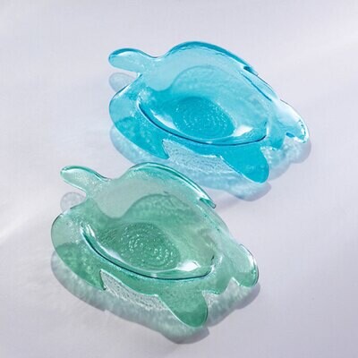 Annieglass Ultramarine Medium Turtle Bowl 10 x 7 1/4 Inch, MPN: SE301U, UPC: