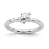 Turtle Ring Sterling Silver Rhodium-plated QSK1956, MPN: QSK1956, 191101722233