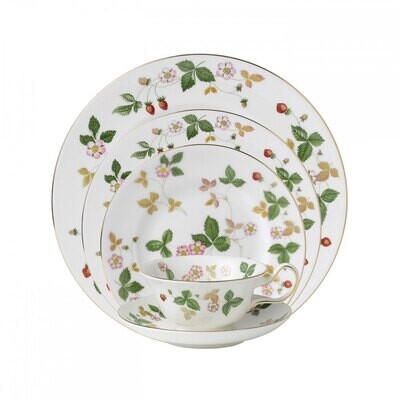 Wedgwood Wild Strawberry Five 5 Piece Place Setting, MPN: 50105500435, 32675035117