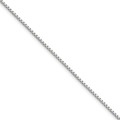 7 Inch 1.9mm Box Chain 14k white Gold WLB200-7, MPN: WLB200-7, 883957148694