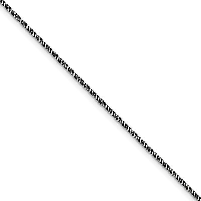 7 Inch Rhodium-plated 1.7mm Twisted Tight Wheat Chain Sterling Silver QFC200-7, MPN: QFC200-7, 1911…