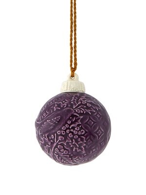 Bordallo Pinheiro Pinheiro Christmas Balls Ornament with bird 65028098, MPN: 65028098, 5600413622018
