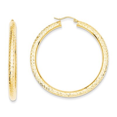 4mm Diamond-cut Earrings 14k Gold TC771, MPN: TC771, 883957290539