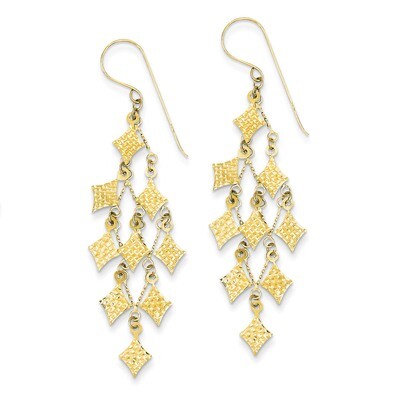 Chandelier Earrings 14k Gold Diamond-cut TL519, MPN: TL519, 883957006574