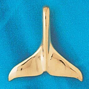 Dazzlers Jewelry Whale Tail Pendant Necklace Charm Bracelet in Yellow, White or Rose Gold 868, MPN:…