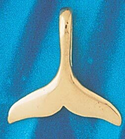 Dazzlers Jewelry Whale Tail Pendant Necklace Charm Bracelet in Yellow, White or Rose Gold 859, MPN:…