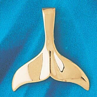 Dazzlers Jewelry Whale Tail Pendant Necklace Charm Bracelet in Yellow, White or Rose Gold 852, MPN:…