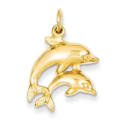 Dolphin Charm 14k Gold C493, MPN: C493, 886774090276