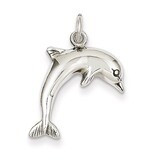 Dolphin Charm 14k White Gold WCH106, MPN: WCH106, 883957342429