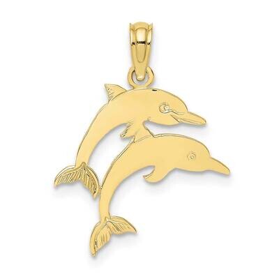 Double Dolphins Charm 10k Gold 10K7367, MPN: 10K7367,