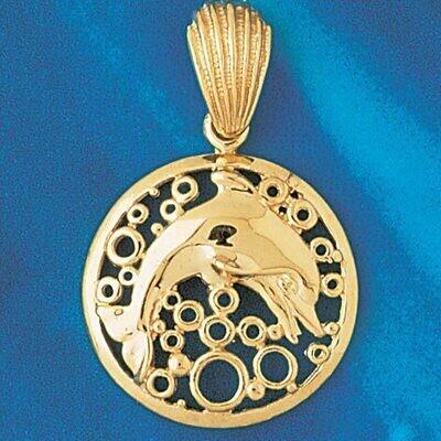 Dazzlers Jewelry Dolphin Pendant Necklace Charm Bracelet in Yellow, White or Rose Gold 501, MPN: DZ…