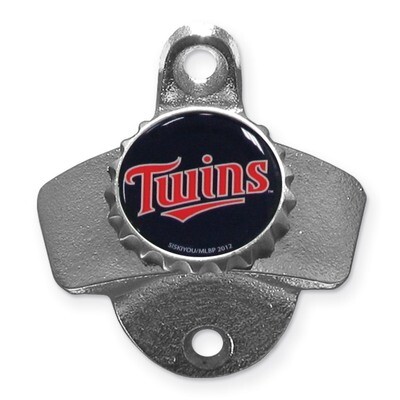 MLB  Minnesota Twins Wall Mounted Bottle Opener Siskiyou Buckle GC5449