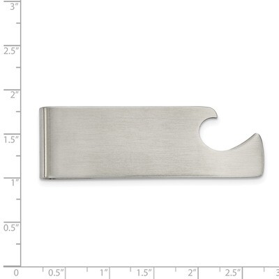 Bottle Opener Money Clip Stainless Steel Brushed SRM175, MPN: SRM175, 191101054907
