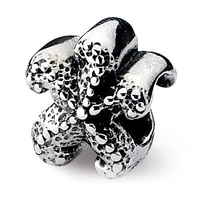Starfish Bead - Sterling Silver QRS1824, MPN: QRS1824, 883957310275