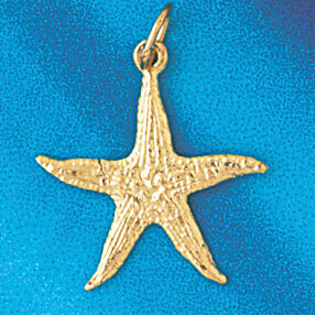 Dazzlers Jewelry Starfish Pendant Necklace Charm Bracelet in Yellow, White or Rose Gold 98, MPN: DZ…