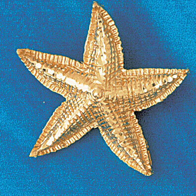 Dazzlers Jewelry Starfish Pendant Necklace Charm Bracelet in Yellow, White or Rose Gold 82, MPN: DZ…