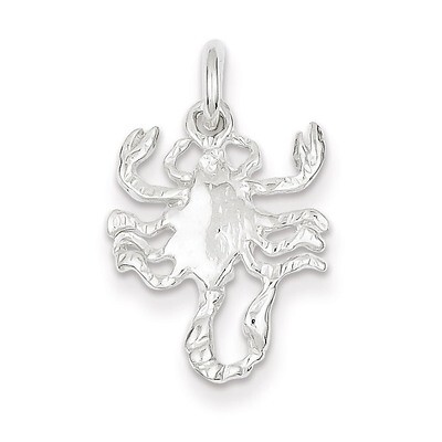 Scorpion Charm Sterling Silver QC897, MPN: QC897, 883957917764