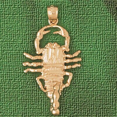 Dazzlers Jewelry Scorpion Pendant Necklace Charm Bracelet in Yellow, White or Rose Gold 2438, MPN: …