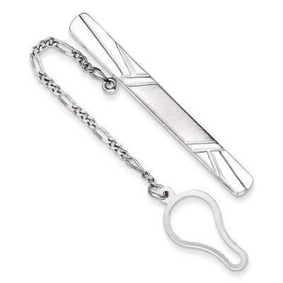 Tie Clip Sterling Silver Rhodium-plated QQ531, MPN: QQ531, 191101192012