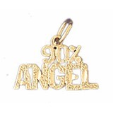 Dazzlers Jewelry 90% Angel Pendant Necklace Charm Bracelet in Yellow, White or Rose Gold 10682, MPN…