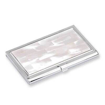 White Mother Of Pearl Business Card Holder GP8993, MPN: GP8993,