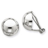 Polished Non-pierced Back Earrings 14k White Gold TM286, MPN: TM286, 658226125139